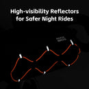 ROCKBROS 2.2L Cycling Bicycle Front Bag 100% Polyester Three-point Fixation Stability High-visibility Reflectors Portable  Shoulderbag for MTB Road Bike