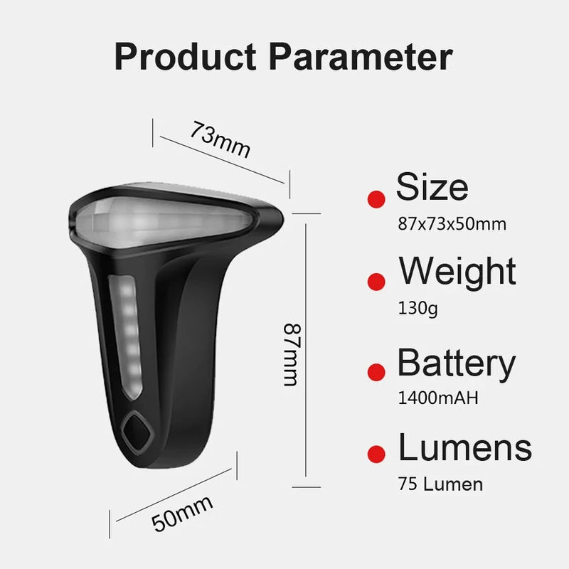 BIKIGHT Smart Sensoring Brake Bike Taillight 3 model Lighting Automatic Reminder 1400mAh Battery IP66 Waterproof USB Rechargeable Bicycle Back Lights for MTB Bike Road Bike