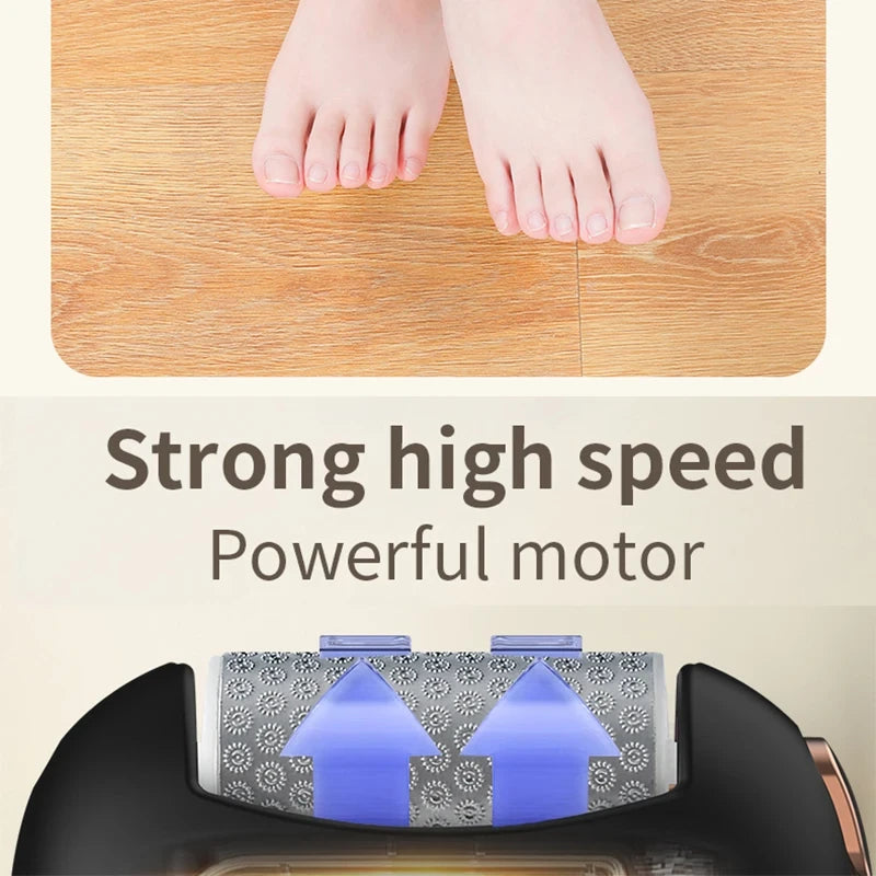 Electric Foot Grinder Rupture Skin Trimmer Dead Skin for Heels Foot Care Grinding Pedicure Tools 2 Speed Mode Recharge Remover Callus