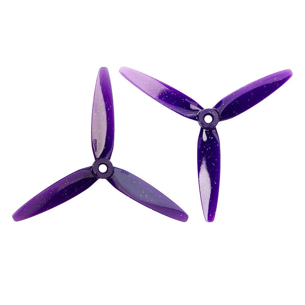 2 Pairs / 6 Pairs Gemfan 493D Zoe 4932 5 Inch 3-blades 3D PC Propeller 5mm Holes for Small-sized Dual-rotor Freestyle Racing FPV Drones