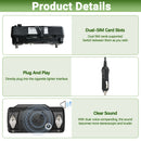 ABBREE GP-8900 Plus 4G Car Radio Dual-SIM Unlimited Distance Zello Android 5.1 POC Radio Clear Sound Large Color Screen