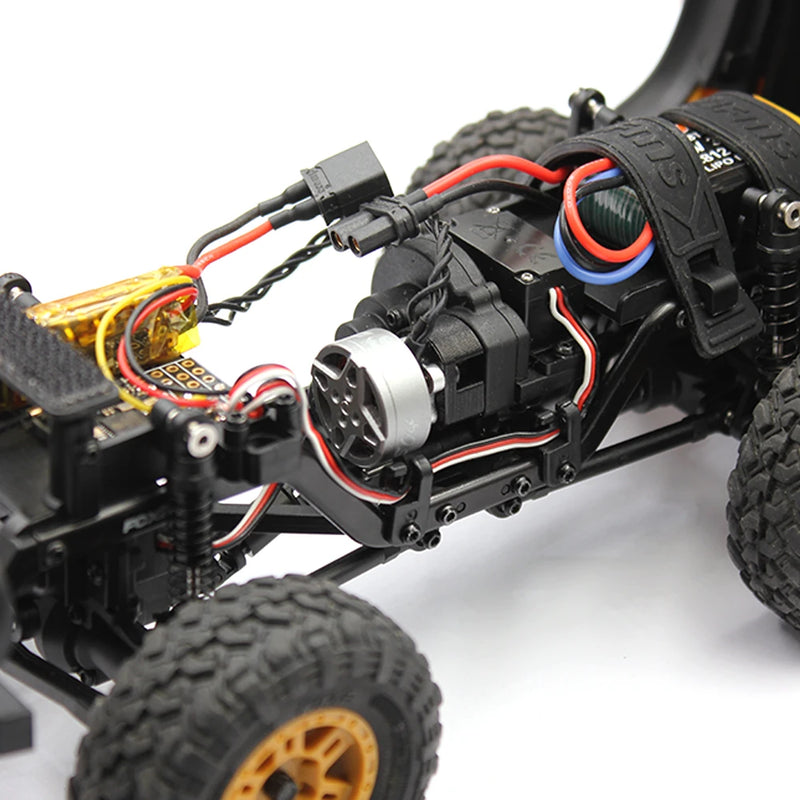 QY3D Upgraded Brushless Motor 1505 2300KV 40A ESC AM32 Firmware Parameter Tuner Conversion Seat Set for Land Rover FMS FCX24M Discovery Range for Defender 90 110 1/24 RC Cars Vehicles Models Parts