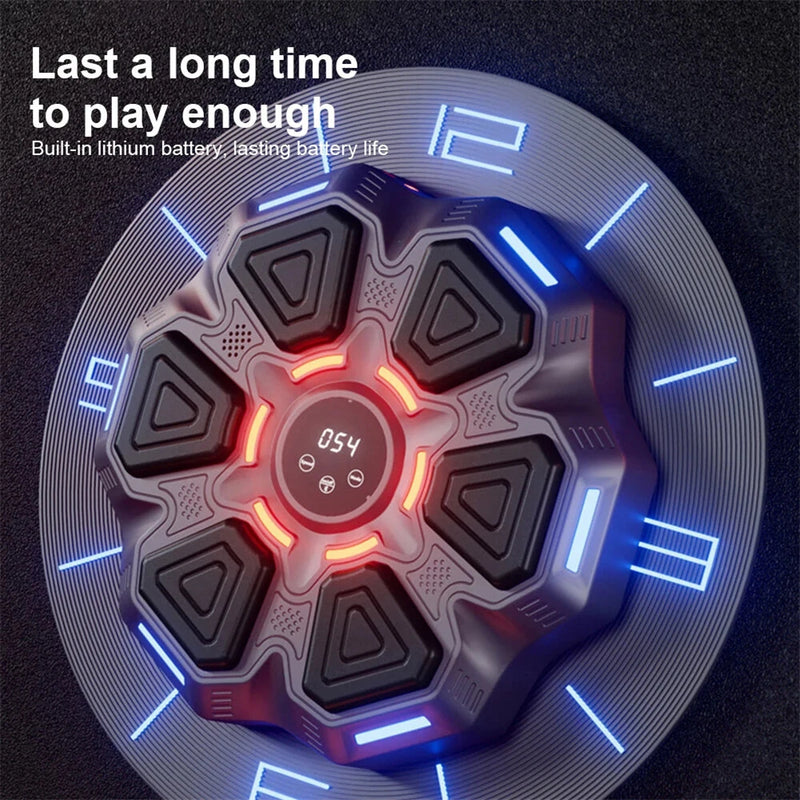 KALOAD Music Boxing Machine with Gloves 9-Speed Adjustable Dual Lights Rapid Reaction Wall Target Smart bluetooth Type-C Boxing Trainer Sandbag for Adult Kid Home Fitness