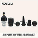 KOETSU Air Pump Air Valve Adapter Kit Paddle Board Air Nozzle Multifunctional Conversion Head Air Adapter with 4 Air Valve Nozzles