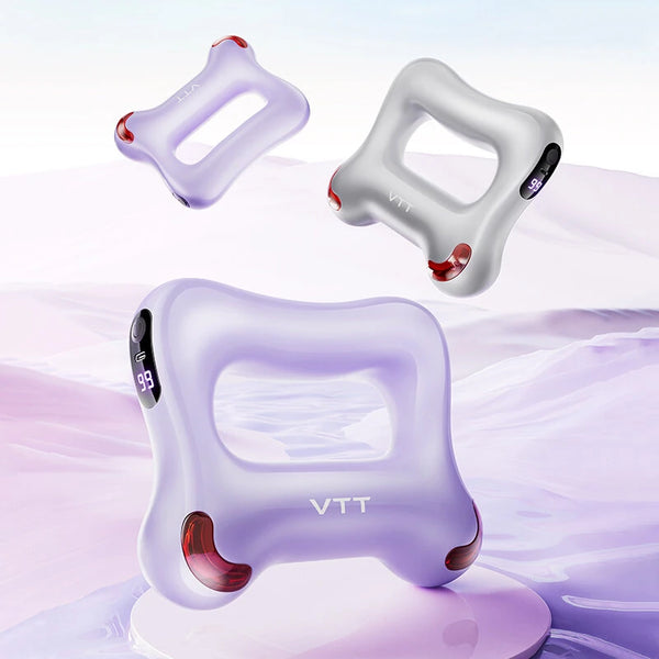 VTT U8 Cordless Fascia Massage Ring 6 Modes 99 Intensities Dual-Eccentric Vibration Integrated Heat Type-C Rechargeable For Full-Body Relief