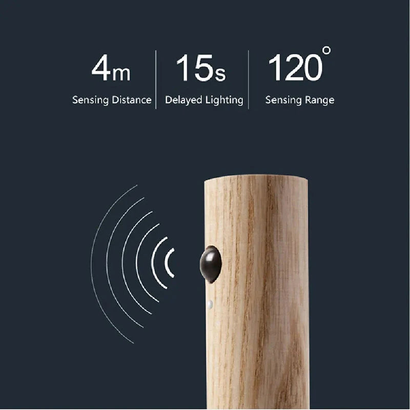 Magnetic USB LED Human body sensing Night Light  Kitchen Cabinet Light Home Stair Bedroom Table Motion Lamp Bedside Lighting