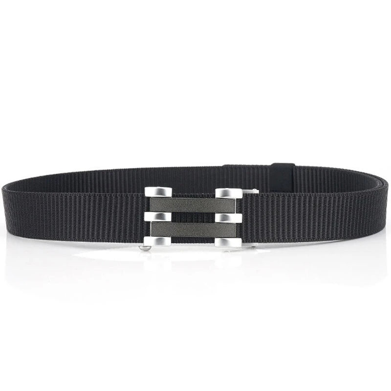 TUSHI 125cm Tactical Nylon Belt Adjustable Wear-resistant Lightweight Waist Belt Buckle Belt Casual Sports Belts for Outdoor