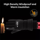 TENGOO USB Heated Gloves for Men Cycling Gloves Winter Waterproof Cold Padded Thickened Touch Screen Gloves Charging Heating Warm Gloves Outdoor Camping Skiing Motorcycle Gloves