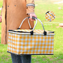 IPRee Folding Basket Picnic Basket Outdoor Handheld Basket Insulation Box Household Supermarket Shopping Storage Basket