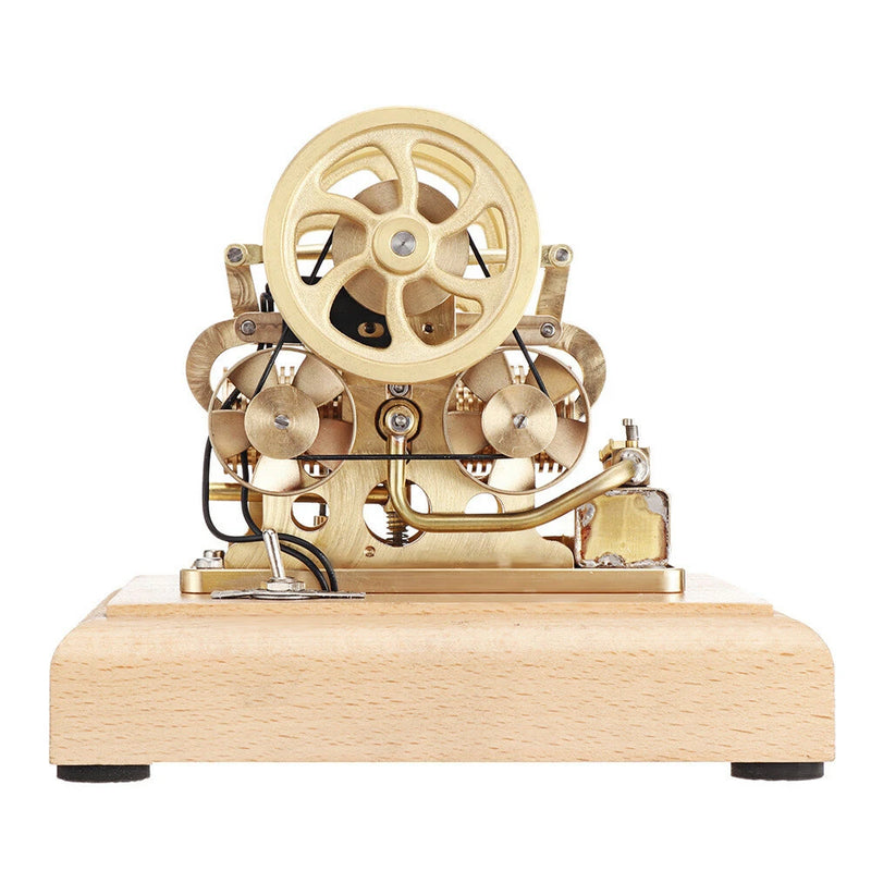 Eachine EM1 Micro ICE Internal Combustion Engine Model Brass Double Piston Complete STEM Engine Science Education Toys Collection Gifts