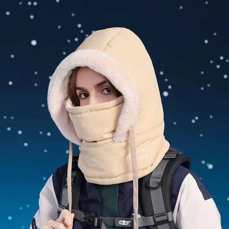 XANES Cold Weather Windproof Ski Visor Winter Breathable Thermal Face Mask Scarf Helmet Hood Cycling Neck Warmer for Hiking Riding Skiing