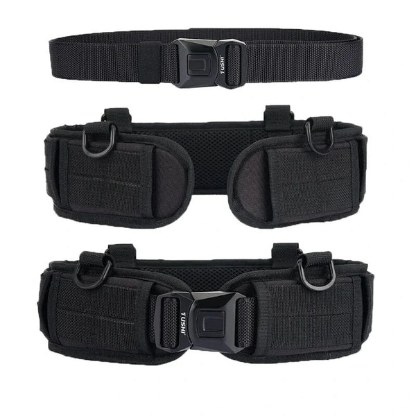 TUSHI Outdoor Tactical Belt Multifunctional Waist Seal Training Equipment Weight-Bearing Waist Seal Belt for Hiking Camping Climbing