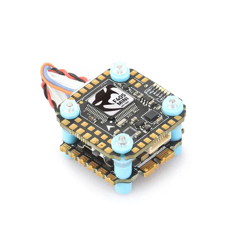 20x20mm MAMBA MK4 F405 MINI Flight Controller & F40 BLS MINI ESC / Reactor 44A MINI 8bit ESC Stack for RC FPV Racing Drones
