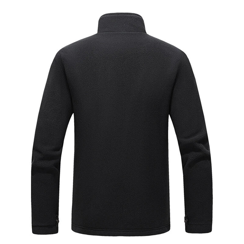 TENGOO HP-09 9 Heated Area Jacket USB Charging 3 Gear Adjustable Temperature with Digital Display Windproof Fleece Heated Jacket Winter Coat for Outdoor Sports