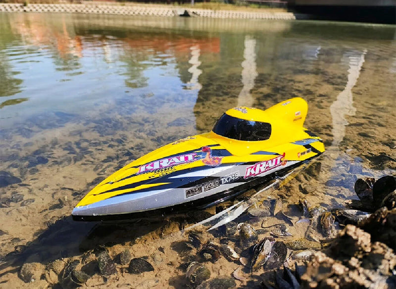 TY XIN 749 2.4G RC Boat Brushless Jet Speedboat Capsized Reset Waterproof Proportional Control Remote Control Ship High Speed Vehicles Models