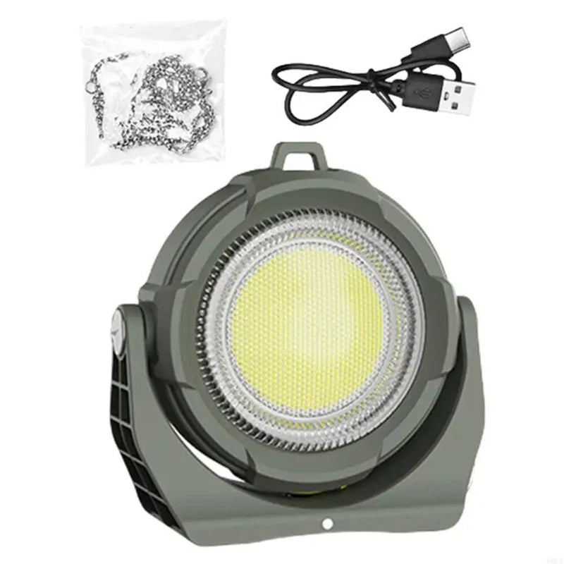 IPRee Portable LED Light USB Rechargeable Work Magnetic Light Solar Camping Light 3 Light Modes 4 Adjustable RGB Modes ABS Texture Suitable for Workshop Outdoor,Cars Repairing and Camping