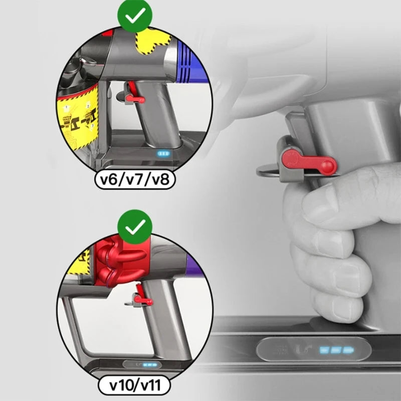 Rigger-Vacuum Cleaner Switch Button Fit for Dyson V6, V7, V8, V10, V11, Lock Clip Holder, Replacement Parts