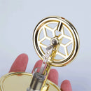 K311 Golden Mini Low Temperature Stirling Engine Model Aluminum Alloy Difference Steam Power Piston Physics Experiment Science Discovery Production Invention Desktop Decorations Collection Toys
