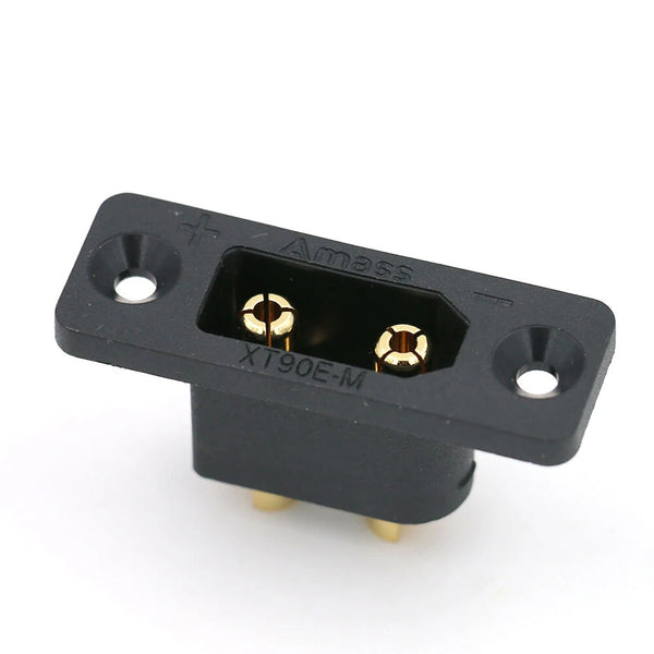 5 PCS Amass XT90E-M XT90 Male Connector Plug with Fixing Mounting Hole