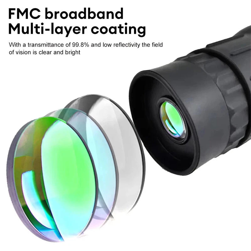 IPRee 16x52 Monoculars HD Powerful Long Distance Field of View Image Stabilization Waterproof For Wildlife Observation Hiking