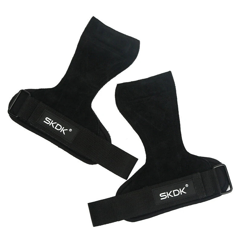 SKDK Fitness Gloves Protective Hand Gear Anti-slip Wear-resistant Wrist Protection Hard Pull Grip Strength Ehanced for Outdoors Gym Workout