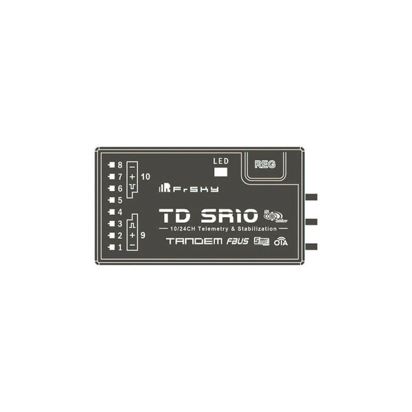 FrSky TD SR10 2.4GHz & 900MHz Dual-Band Low Latency Long Range Triple Antenna PWM/SBUS/FBUS/S.Port. Receiver with ADV Stabilizer
