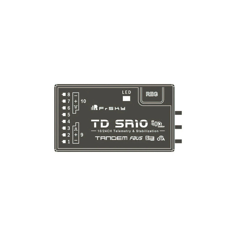 FrSky TD SR10 2.4GHz & 900MHz Dual-Band Low Latency Long Range Triple Antenna PWM/SBUS/FBUS/S.Port. Receiver with ADV Stabilizer