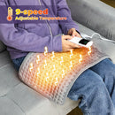 30x60cm Electric Heating Blanket  9-Level Temperature Adjustment 4-Level Timed Multifunctional Intelligent Temperature Control Heating Cushion Therapy Electric Blanket