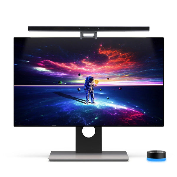 BlitzWolf BW-CML6 RGB Gaming Monitor Light Bar with Wireless Remote Control, Dynamic Pickup, Stepless Dimming/Color Temperature, Dual Light Source, Asymmetric Optical Design Eye Protection Anti-Glare for Home Office PC Computer