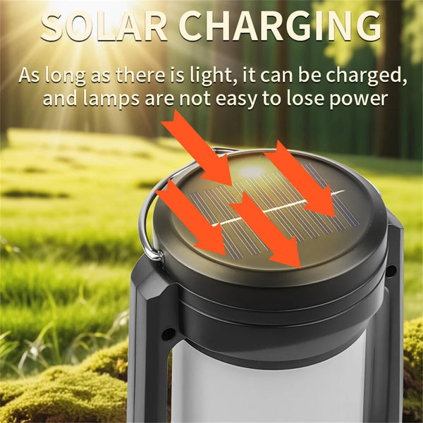 IPRee Solar Camp Light Charging Decoration Atmosphere Light LED Desk Lamp Outdoor Camping Bar Light Table Light Lantern Home Decor
