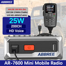 ABBREE AR-7600 V2 30W GPS Dual Band Walkie Talkie with NOAA Weather Alert Air Band Receive DTMF 500 Channels Long Range Wireless Copy Frequency Mobile Ham Radio for Car Vehicle