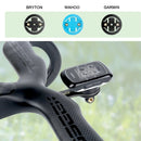 CYDY 3K Matte Edge Bike Computer Holder Carbon Fiber GPS Odometer Handlebar Holder Extension Mount