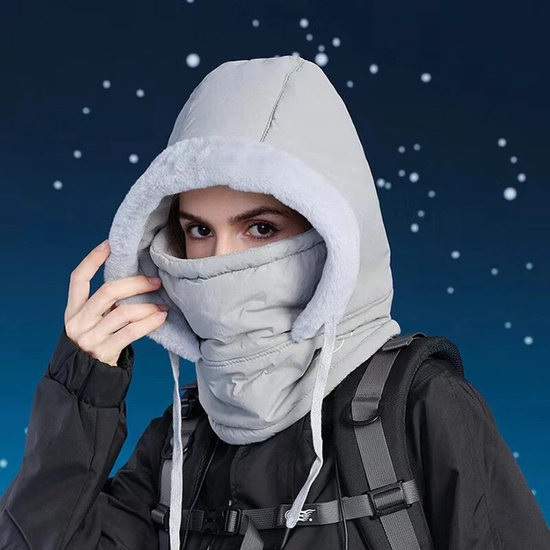 XANES Cold Weather Windproof Ski Visor Winter Breathable Thermal Face Mask Scarf Helmet Hood Cycling Neck Warmer for Hiking Riding Skiing