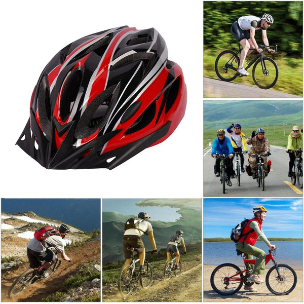 XANES 54-62cm Cycling Helmet Comfort Lining Lightweight Hollow Men Women Adjustable Riding Safety Head Protection Bike Bicycle MTB Helmet