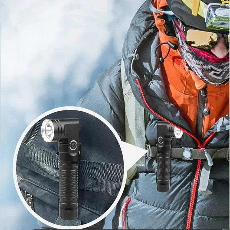 W373 XPG Super Bright LED Headlamp Type-C USB Rechargeable Portable Strong Outdoor Lighting Headlight L-shape Flashlight with Magnet