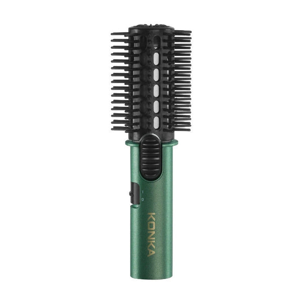 KONKA Mini Portable Hair Styling Kit Curling Iron Straightening Comb Hot Air Comb Hairdressing Set Large Curler Portable Travel Dual-Purpose Barber Curling Iron Straight Hair Comb