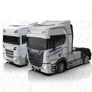 S917 RTR 1/43 2.4G 4WD Mini RC Car Tractor Semi Truck Built-In Gyro Full Proportional Drift Dual Speed LED Lights Racing Vehicles Models Engineering Remote Control Toys