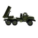 WPL B36-2 1/16 2.4G 6WD RTR Rc Car Hail Rocket Launcher BM-21 Military Truck Rock Crawler Vehicle Models Toy Proportional Control