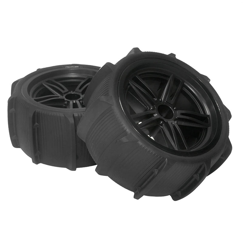 4PCS Sandy Beach Tires Wheels 12mm Hex for 1/10 1/12 9125 X03 F22A RC Car Vehicles Model Parts