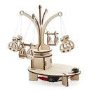 Wooden Rotating Flying Chair Model Assembly Kit DIY Children's Science Experiment Education Toy Student Technology Small Production