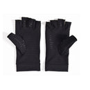 KALOAD 1Pairs Copperion Arthritis Compression Gloves for Adult Relieve Hand Pain Swelling Carpal Tunnel Support Half Finger Joints Therapy