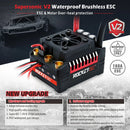 Surpass Hobby Rocket V2 Waterproof 130A/160A Brushless ESC for 1/7 1/8 RC Car Vehicles Model Parts