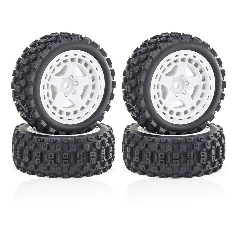 4PCS Upgraded Tires Wheel Rims for Arrma 1/18 2S Typhon Grom RC Cars Vehicles Models Spare Parts Accessories