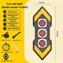 BIKIGHT Wireless Remote Control Left Right Turn Signals Bicycle Taillight Intelligent Brake Sensing Safety Warning Cycling Light Type-C Charging Bike Rear Lights for MTB Night Riding