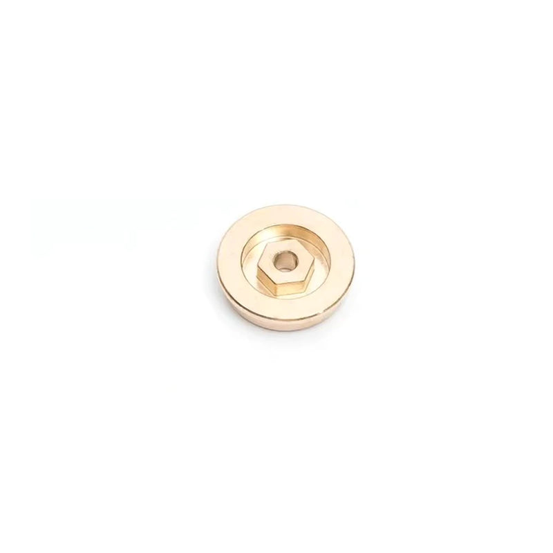 Upgraded Brass Counterweight Hex Adapter for Land Rover Camel FMS FCX24M 1/24 RC Cars Vehicles Models Spare Parts
