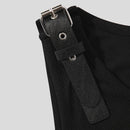 INCERUN Mens Tank Top Fashion Leather Shoulder Strap Design Solid Color Knitted Vest Summer Sleeveless Men's Undershirts