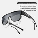 ROCKBROS Polarized Cycling Glasses Set Myopia Anti-glare HD Lightweight UV Protection Sports Sunglasses Bicycle Goggles for Outdoor Travel Fishing Driving Riding