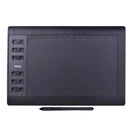 10x6 Inch Professional Graphics Drawing Tablet 12 Express Keys with for Mac Windows for Painting Designing Online Course