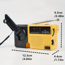 IPRee Portable Mini Hand-Crank Emergency Radio with AM/FM Weather Channels Built-in LED Flashlight Alarm