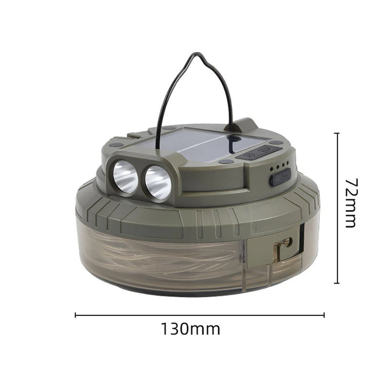 IPRee Outdoor Camping Light String Warm+Colorful Light 20M USB+Solar Rechargeable Waterproof Light Chain Portable Scalable Suspended Sky Tent Atmosphere String Light